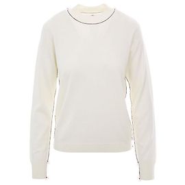 Maison Martin Margiela Strick mit Ziernaht Weiß