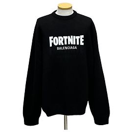Balenciaga Fortnite Logo Strick Silber