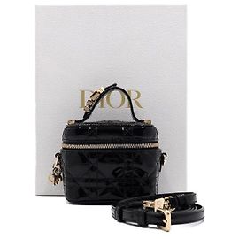 Dior Borsa a tracolla e crossbody Micro Vanity nera da donna Nero