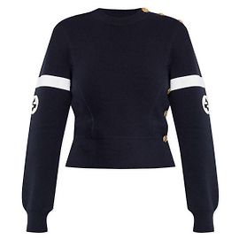 Gucci Wollstrick mit Logo-Stickerei Schwarz