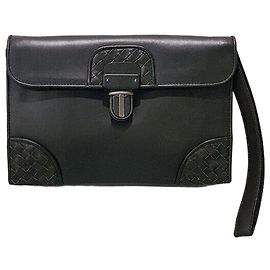 Bottega Veneta Pochette Intrecciato Noir