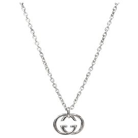 Gucci Interlocking Silberhalskette Silber