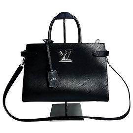 Louis Vuitton Twist Epi Tote Schultertasche Silver MM Silber