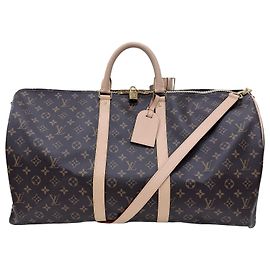 Louis Vuitton Borsa a tracolla Monogram Keepall Boston Nera Nero