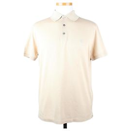 Louis Vuitton Klassisches Baumwoll-Poloshirt Beige Braun