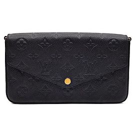 Louis Vuitton Pochette Empreinte Felicie Preto