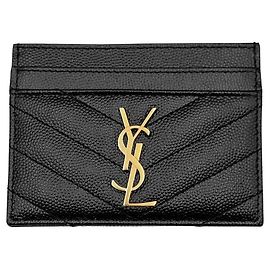 Saint Laurent Monogram Card Holder Black