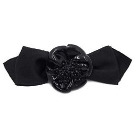 Chanel Fermaglio per Capelli Camelia Nera Nero