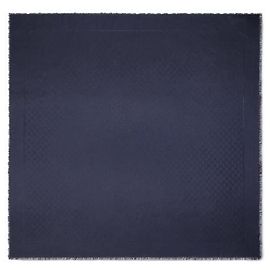 Gucci Xale de lamé de seda e lã GG Azul
