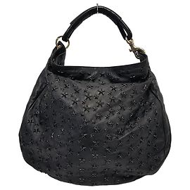 Jimmy Choo Bolsa de ombro com tachas de estrela Preto
