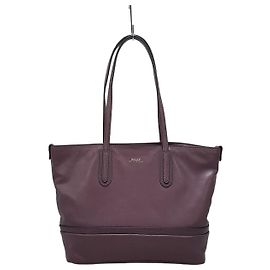 Bally Bolsa de ombro de couro Roxo