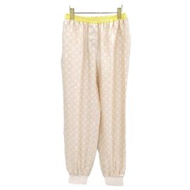Louis Vuitton Pantalones Jogger de Seda Monogram LV Multicolor