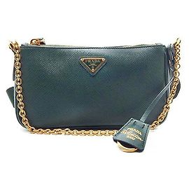 Prada Mini bolsa transversal Reeedition Saffiano Chain Multicor