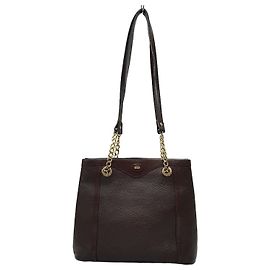 Bally Borsa a tracolla vintage con catena Marrone