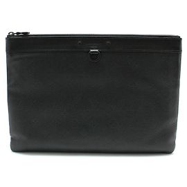 Louis Vuitton Monogram Shadow Pochette Apollo Discovery Clutch Black