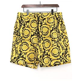 Versace Pantaloncini da bagno da uomo con stampa barocca Nero