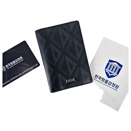 Dior CD Diamond Bifold Card Wallet Black