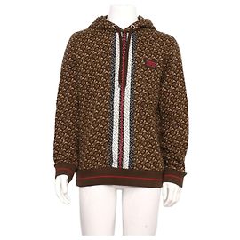 Burberry Sudadera de algodón con rayas de monograma para hombre Multicolor