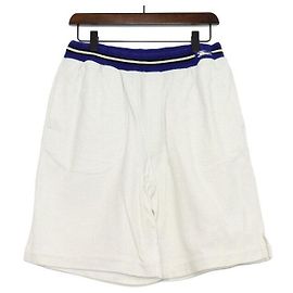 Burberry Pantaloncini in spugna blu e bianco da uomo Blu