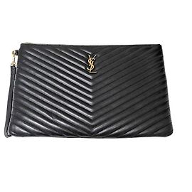 Saint Laurent Pochette Monogram Large Noir