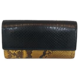 Gucci Python Long Wallet Braun