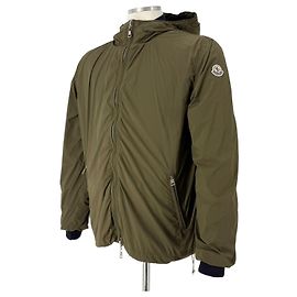 Moncler Men's Reversible Windbreaker Knit Jacket Blue