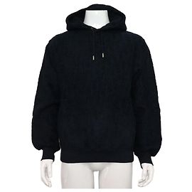 Dior Oblique Terry Men's Hooded T-Shirt Blue