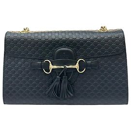 Gucci Borsa a tracolla Micro GG Shima Black Nero