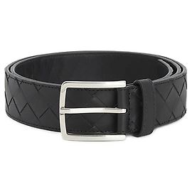 Bottega Veneta Intrecciato Belt Black