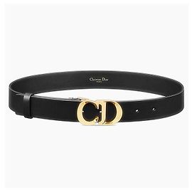 Dior Cinto Cest em couro de bezerro Preto
