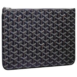 Goyard Pochette Sena MM Navy Noir