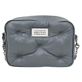Maison Martin Margiela Bolsa de ombro com corrente Gray Glam Slam Marrom