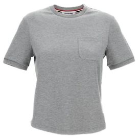 Thom Browne Camiseta Cotton Milano com bolso Marrom