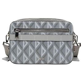 Dior Borsa a tracolla Diamond Safari Marrone