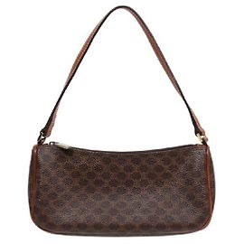 Céline Bolsa de Ombro Macadam Mini Marrom
