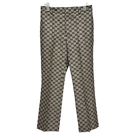 Gucci GG Monogramm Gerade Hose Mehrfarben