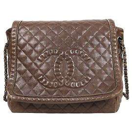 Chanel Bolsa de ombro com corrente Season marrom Marrom