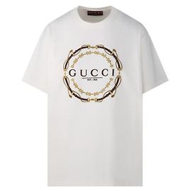 Gucci T-Shirt aus Baumwolljersey Weiß
