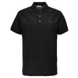 Burberry Polohemd aus Baumwolle Schwarz