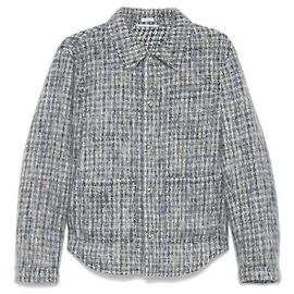 Thom Browne Checked Mohair Utility Jacket Brown