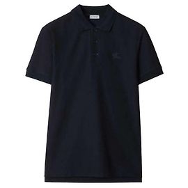 Burberry Baumwoll-Poloshirt mit kurzen Ärmeln Schwarz
