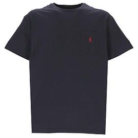 Ralph Lauren Camiseta de malha de algodão com logotipo Pony bordado Azul