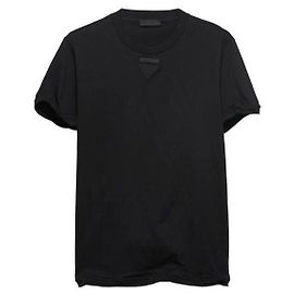 Prada Baumwoll-T-Shirt Schwarz