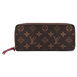 Louis Vuitton Monogram Clemence Wallet Brown