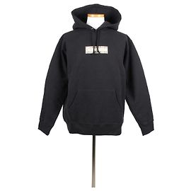 Burberry Box Logo Fleece Hoodie Sweatshirt Schwarz Schwarz
