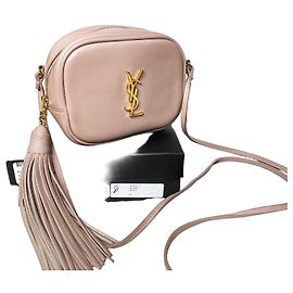 Saint Laurent Mini bolsa transversal Monogram Blogger Rosa claro Rosa