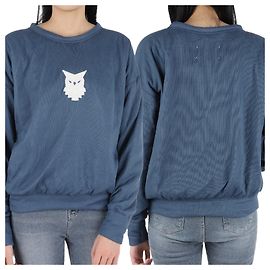 Maison Martin Margiela Owl Rundhals-Sweatshirt (Blau) Blau