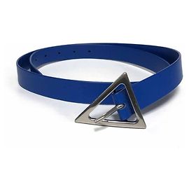 Bottega Veneta Cinto com fivela triangular cor azul Azul