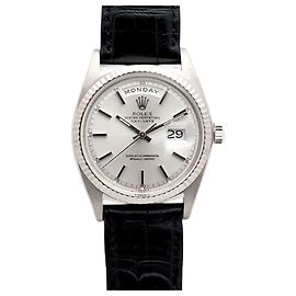 Rolex Relógio vintage Day-Date em ouro branco para homem Branco