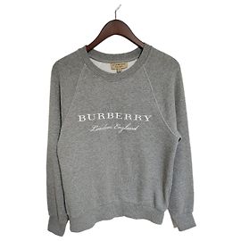 Burberry Gray Embroidery Men's Sweatshirt Brown